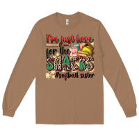 Toasted Coconut i'm just here for the snacks #softball sister Long Sleeve Tee - Zillion Design Studio