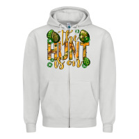 Dove Grey The hunt is on Easter Zipper Hoodie - Neo Western