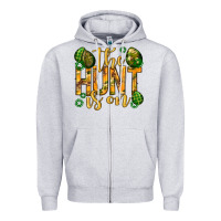 Heather Grey The hunt is on Easter Zipper Hoodie - Neo Western