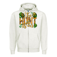 Oatmeal Heather The hunt is on Easter Zipper Hoodie - Neo Western