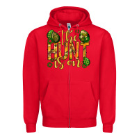 Red The hunt is on Easter Zipper Hoodie - Neo Western