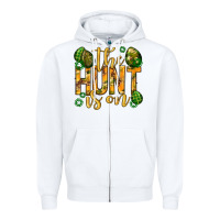 White The hunt is on Easter Zipper Hoodie - Neo Western