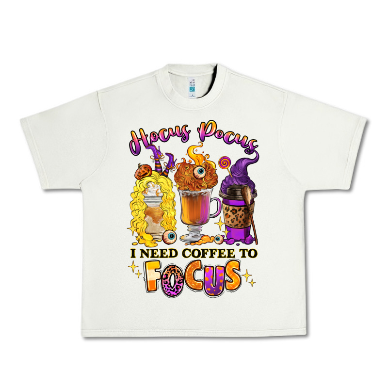 Hocus Pocus I Need Coffee To Focus Urban Heavy Tee by RanaPortraitStore | Teevron