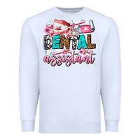 White dental assistant Premium Sweatshirt - AdoDesignShop
