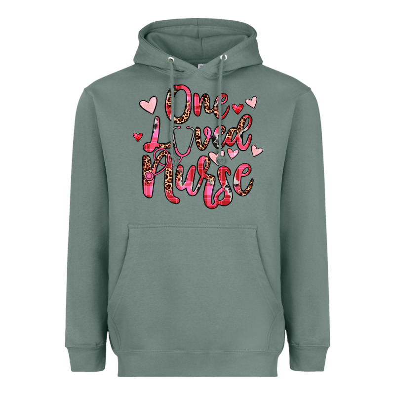 One Loved Nurse Heavyweight Hoodie by JahusDesignShop | Teevron