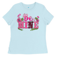 Baby Blue walentine's day be mine Ladies Tee - BarkalooDesign