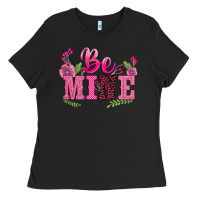 Black walentine's day be mine Ladies Tee - BarkalooDesign