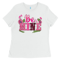 White walentine's day be mine Ladies Tee - BarkalooDesign