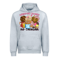 Heather Grey christmas calories no cuentan Urban Hoodie - MaliasSmallBusiness