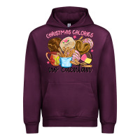 Mauve Wine christmas calories no cuentan Urban Hoodie - MaliasSmallBusiness