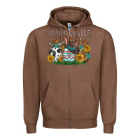 Chestnut Western Happy Easter Zipper Hoodie - Neo Western