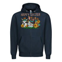 Navy Western Happy Easter Zipper Hoodie - Neo Western