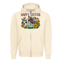 Sandshell Western Happy Easter Zipper Hoodie - Neo Western