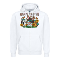 White Western Happy Easter Zipper Hoodie - Neo Western