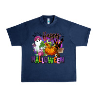 Navy Happy Halloween Urban Heavy Tee - RanaPortraitStore