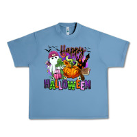 Pebble Blue Happy Halloween Urban Heavy Tee - RanaPortraitStore