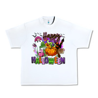 White Happy Halloween Urban Heavy Tee - RanaPortraitStore