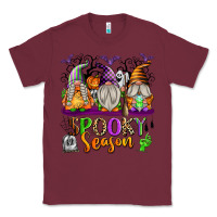 Burgundy Spooky Season Gnomes Classic Tee - texasbilliewilder