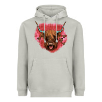 Moon Dust highland cow valentines Heavyweight Hoodie - JahusDesignShop