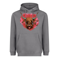Storm highland cow valentines Heavyweight Hoodie - JahusDesignShop