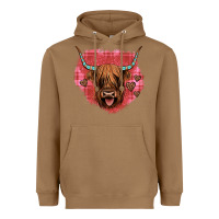 Toasted Coconut highland cow valentines Heavyweight Hoodie - JahusDesignShop
