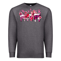 Charcoal Heather cancer ribbon with teeth Premium Sweatshirt - AdoDesignShop