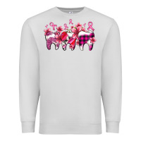 Dove Grey cancer ribbon with teeth Premium Sweatshirt - AdoDesignShop