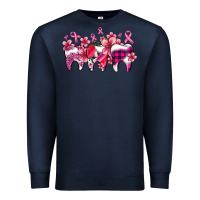 Navy cancer ribbon with teeth Premium Sweatshirt - AdoDesignShop