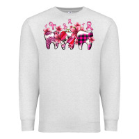 Oatmeal Heather cancer ribbon with teeth Premium Sweatshirt - AdoDesignShop
