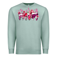 Seafoam cancer ribbon with teeth Premium Sweatshirt - AdoDesignShop