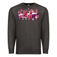 Smoke cancer ribbon with teeth Premium Sweatshirt - AdoDesignShop