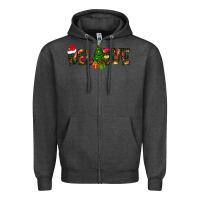 Charcoal Heather believe christmas Zipper Hoodie - CowhideDigitalArt