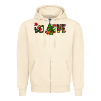 Sandshell believe christmas Zipper Hoodie - CowhideDigitalArt