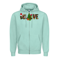 Believe Christmas Zipper Hoodie | Teevron
