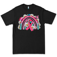 Black Breast Cancer Rainbow Premium Tee - Artiststas