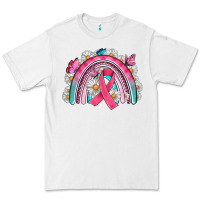 White Breast Cancer Rainbow Premium Tee - Artiststas