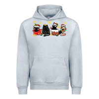 Heather Grey christmas cats Urban Hoodie - MaliasSmallBusiness