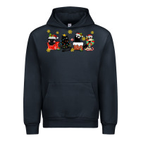 Navy christmas cats Urban Hoodie - MaliasSmallBusiness