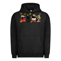 Pigment Black christmas cats Urban Hoodie - MaliasSmallBusiness