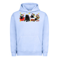 Pigment Grape Ice christmas cats Urban Hoodie - MaliasSmallBusiness
