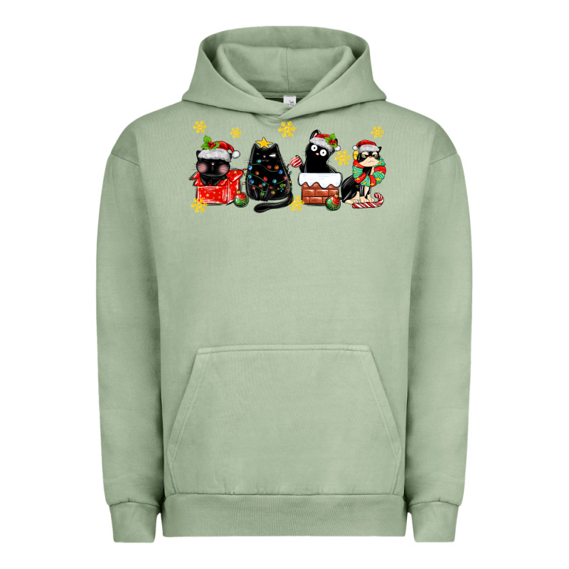 Christmas Cats Urban Hoodie by MaliasSmallBusiness | Teevron