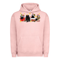 Pigment Salmon christmas cats Urban Hoodie - MaliasSmallBusiness