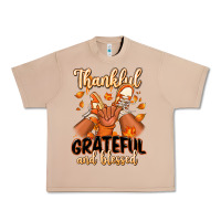 Burro Thankful grateful and Blessed black boy sneakers Urban Heavy Tee - RanaPortraitStore