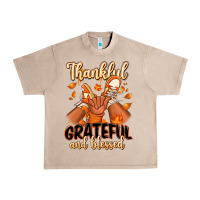 French Oak Thankful grateful and Blessed black boy sneakers Urban Heavy Tee - RanaPortraitStore