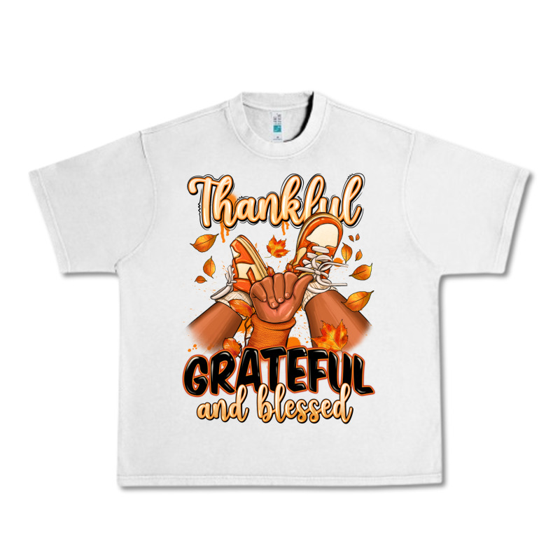 Thankful Grateful And Blessed Black Boy Sneakers Urban Heavy Tee by RanaPortraitStore | Teevron
