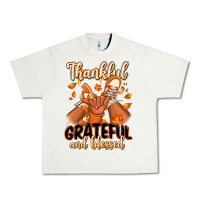 Pistachio Thankful grateful and Blessed black boy sneakers Urban Heavy Tee - RanaPortraitStore