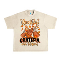 Sandshell Thankful grateful and Blessed black boy sneakers Urban Heavy Tee - RanaPortraitStore