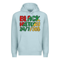 Blue Mist black history Premium Hoodie - MaliasSmallBusiness