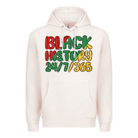Pale Pink black history Premium Hoodie - MaliasSmallBusiness