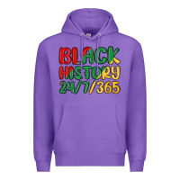 Purple black history Premium Hoodie - MaliasSmallBusiness